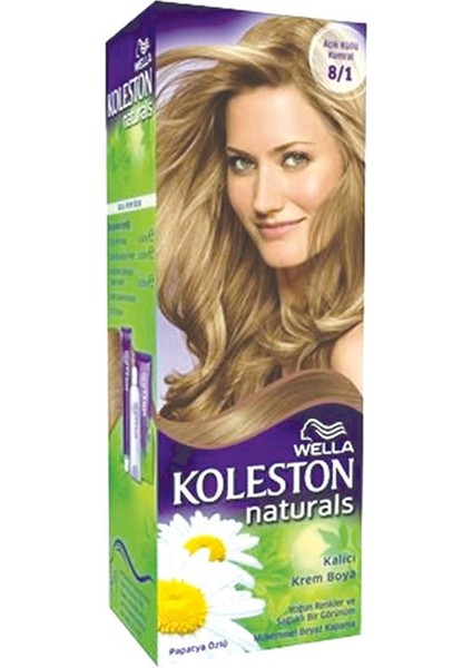 Koleston Naturals Boya 8/1 Açık Küllü Kumral