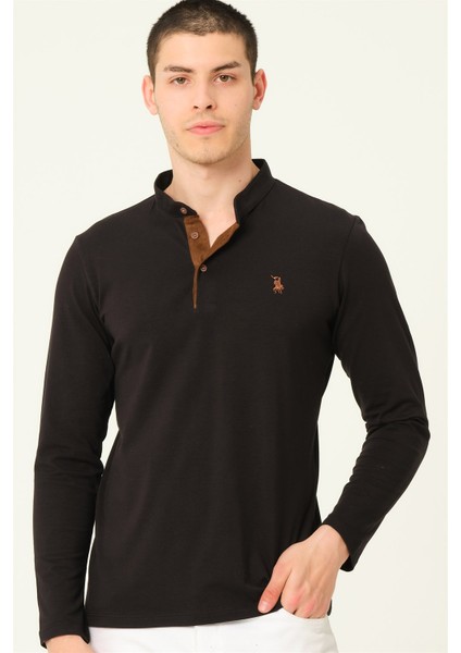 V4009 Dewberry Erkek Sweatshirt-Siyah modelleri