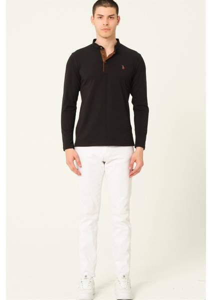 V4009 Dewberry Erkek Sweatshirt-Siyah indirimleri