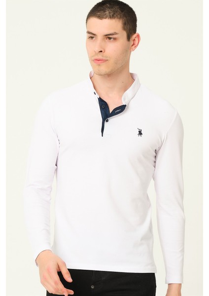 V4009 Dewberry Erkek Sweatshirt-Beyaz fırsatları