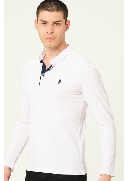 V4009 Dewberry Erkek Sweatshirt-Beyaz indirimleri