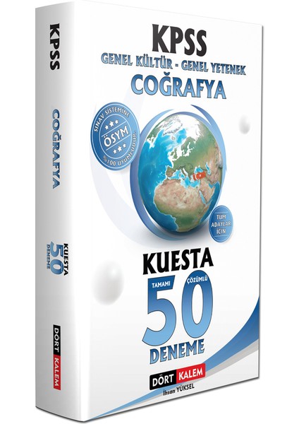 Kpss Coğrafya Kuesta Tamamıçözümlü50 Deneme