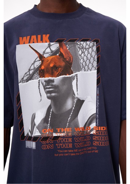 Wild Side Navy Blue T-Shirt fırsatları