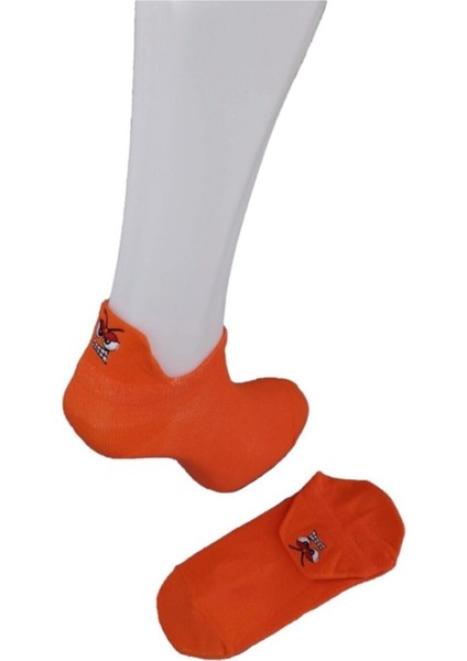 Unisex Turuncu Emojili Çorap 3'lü