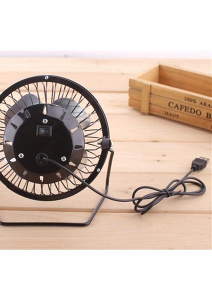 Soğutucu Serinletici Pervaneli Masaüstü Küçük Ayaklı Vantilatör Klima USB Fan Metal Fan