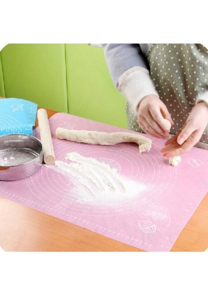 Hamur Açma Matı Silikon Kaydırmaz Silpad Hamur Açma Matı