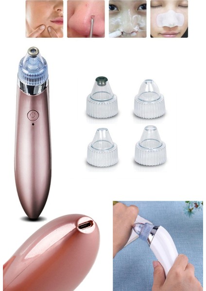 4başlıklı Şarjlı Yüz Temizleyici Çıkarıcı Dermabrazyon fiyatları