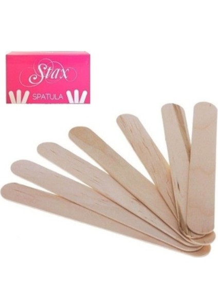 Ağda Spatulası ve Tahta Dil Basacağı (100 Adet) Spatula