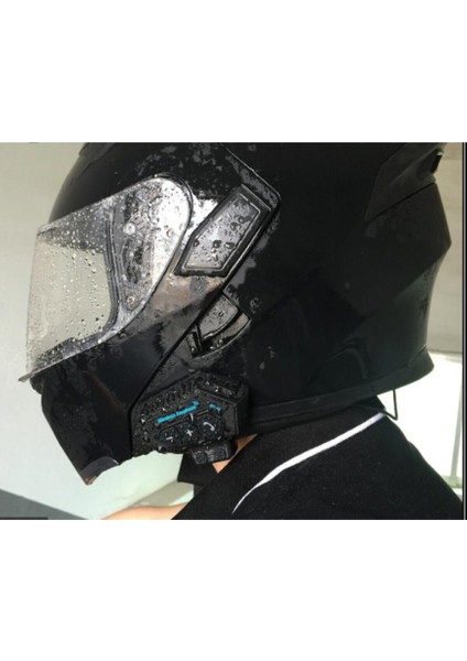 Motosiklet Bluetooth Kask Kulaklik Dinleme ve Konuşma Özellikli Su Geçirmez white fırsatları