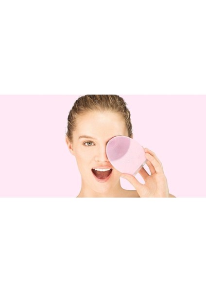 Pembe Titreşimli Cilt Makyaj Temizleme Cihazı Yüz Masaj Cihazı fiyatları