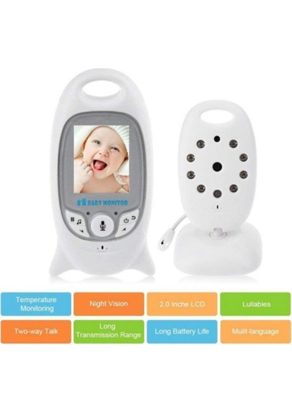 Bebek Kamerası Gece Görüşlü Monitör Wifili Kamera Net Görüntü ve Cızırtısız KS-601 Ensağlm fırsatları
