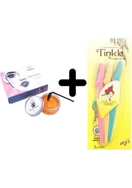 Kaş Şekillendirme Wax Jeli & Kaş Usturası 3 Lü
