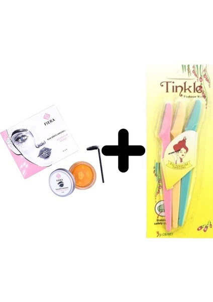 Kaş Şekillendirme Wax Jeli & Kaş Usturası 3 Lü