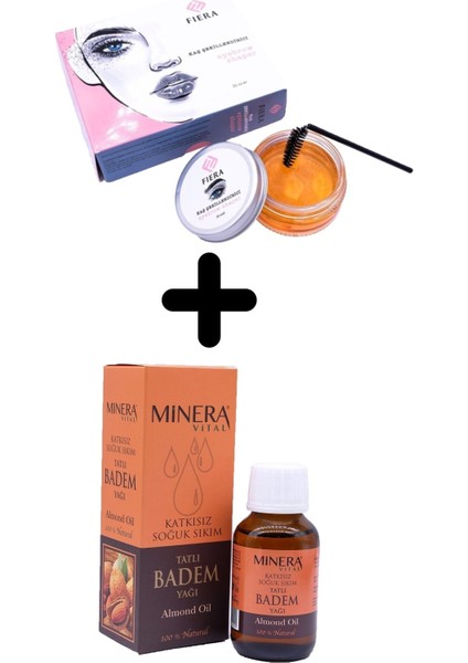Kaş Şekillendirme Wax Jeli Naturel Tatlı Badem Yağı 50ML