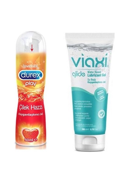 Çilek Aromalı 50 ml + Viaxi Jel Sade 200 ml