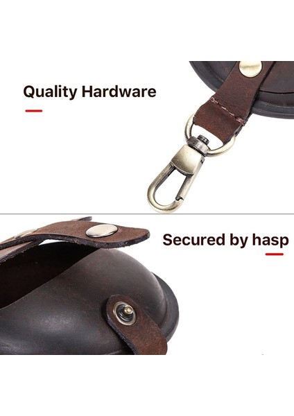 Hook Kahverengi Pro Crazy Horse Doku Kulaklık Kılıfı (Yurt Dışından)