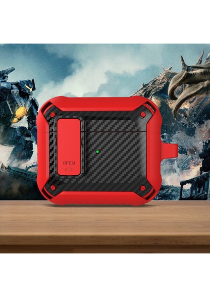 3 Kırmızı Siyah Bumblebee Karbon Fiber Kulaklık Kasası (Yurt Dışından)