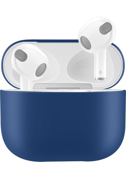 3 Koyu Mavi Silikon Kulaklık Kasası (Yurt Dışından)