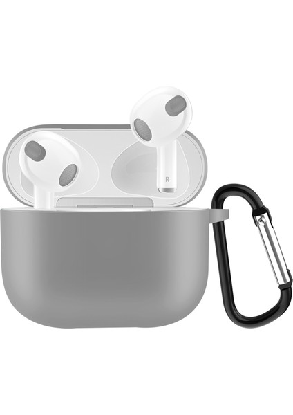 3 Açık Gri Silikon Kulaklık Kasası (Yurt Dışından)