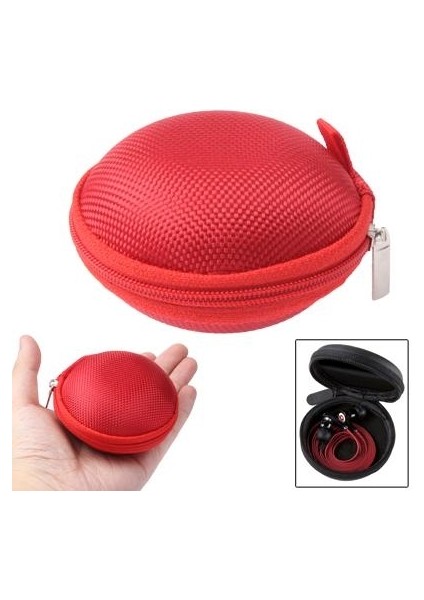 Kulaklık Kırmızı Stil Taşıma Çantası Kutusu (Yurt Dışından)
