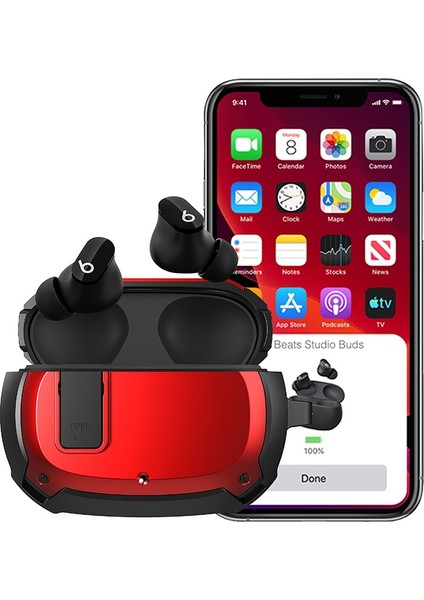 Beats Studio Buds Mavi - Kırmızı Bumblebee Zırh Kulaklık Kılıfı (Yurt Dışından) fiyatları