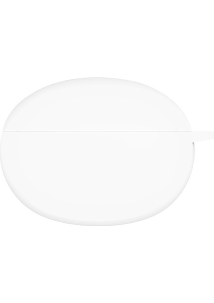 Oppo Enco X2 Beyaz Silikon Kulaklık Kılıfı (Yurt Dışından)