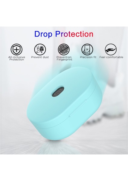 Xiaomi Redmi Airdots 1 & 2 / Airdots S Koyu Mavi Silikon Kasa (Yurt Dışından)