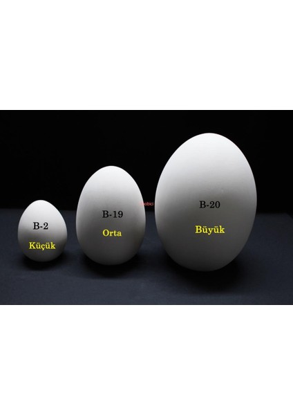 Seramik Büyük Boy Yumurta B-20 - 19CM