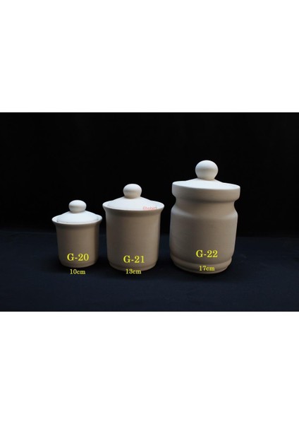 Seramik Küçük Silindir Baharatlık 10CM G-20