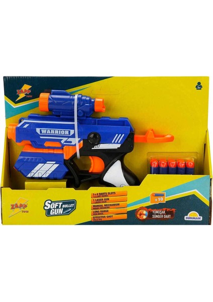 Zapp Toys Zapp 10 Mermili Lazerli Sünger Dart Atan Tabanca