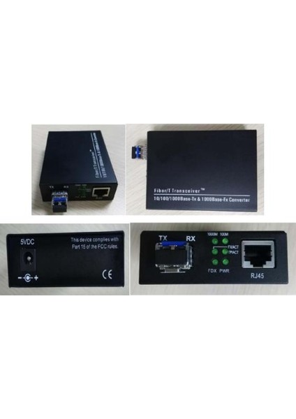 10/100/1000 +1Sfp Slot Medıa Converter + Sfp Dahıl