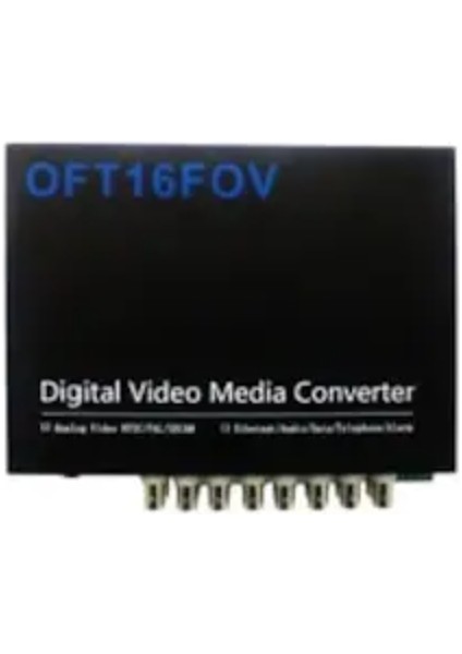 16 Kanal Fiber Video Çevırıcı+1Datars485