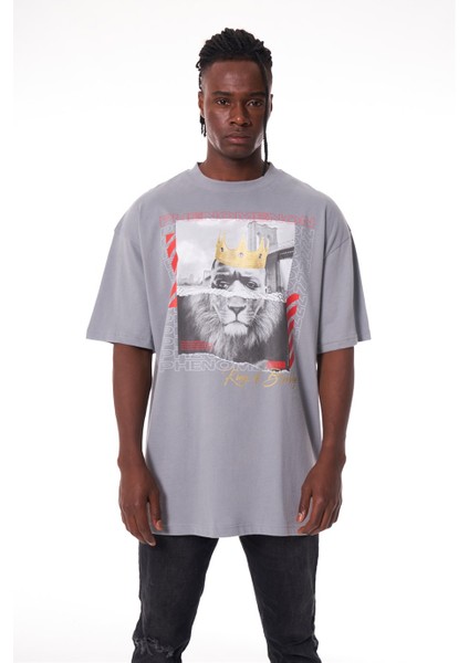 Ghetto Off Limits King Of Brooklyn Grey T-Shirt