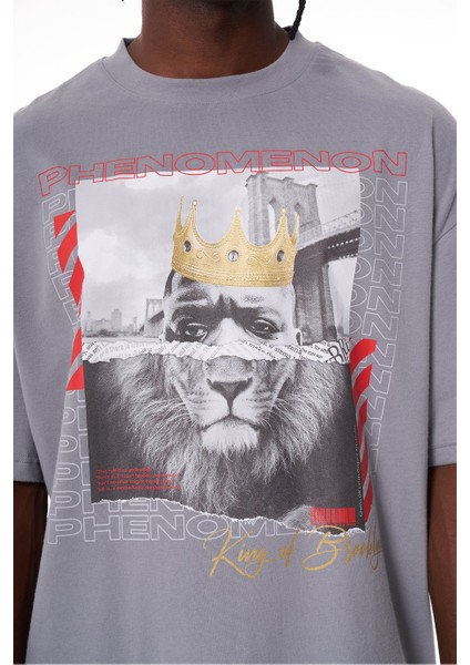 Ghetto Off Limits King Of Brooklyn Grey T-Shirt