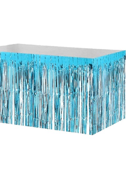 Masa Eteği Püskül Mavi Renk