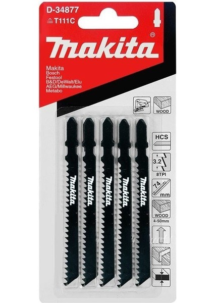 D-34877 Dekupaj Testere Bıçağı - Ahşap Ve Plywood
