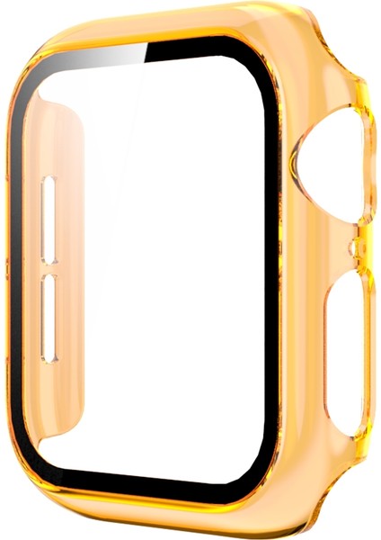 Apple Watch Serisi 3 ve 2 ve 1 42 mm. Yarı Saydam Pc+Temperli Cam Saat Kılıfı (Yurt Dışından)