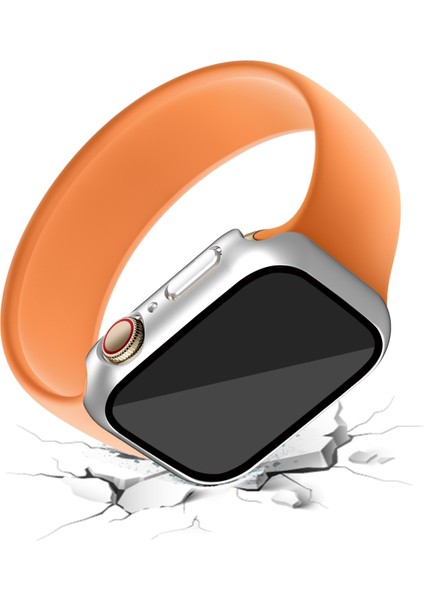 Ektroplating Mat Her Şey Dahil Pc + Temperli Gl Watch Case Apple Watch S 7 41 mm. (Yurt Dışından)