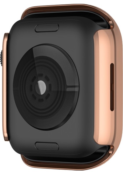 Galvanik Pc Çift Satırlar Mas Koruyucu Kılıf Apple Watch S 7 45 mm. İçin (Yurt Dışından)