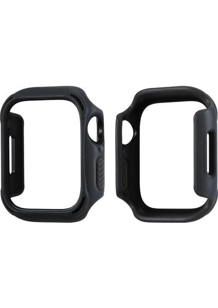 Apple Watch S 7 41 mm. Pc+Tpu 2 Renkli Çerçeve Saat Kılıfı (Yurt Dışından)