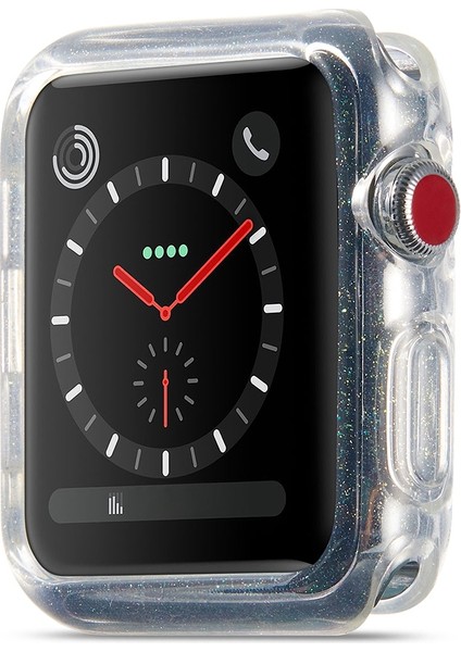 Glitter Tozu Tpu Koruyucu Kılıf Apple Watch Serisi 3 & 2 & 1 42 mm. (Yurt Dışından) modelleri