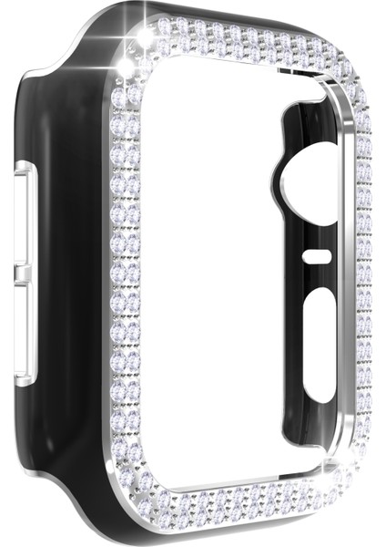 Apple Watch Serisi 6 & Se & 5 & 4 44 mm. Çift Sıralı Mas 2 Renkli Ektrokaplatma Pc Saat Kılıfı (Yurt Dışından) fiyatları