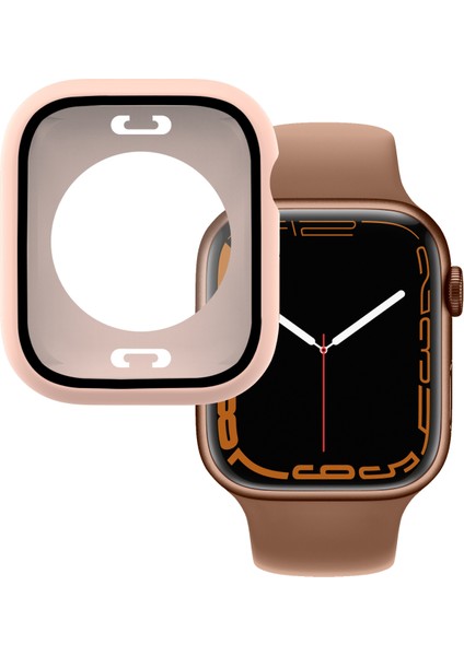 Pc + Temperli Cam Film Su Geçirmez Saat Kılıfı Apple Watch Serisi 7 41 mm. Daha Düşük Kapak (Yurt Dışından)