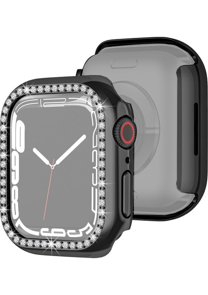Galvanik Pc Tek Sıra Mas Koruyucu Kılıf Apple Watch S 7 41 mm. İçin (Yurt Dışından)