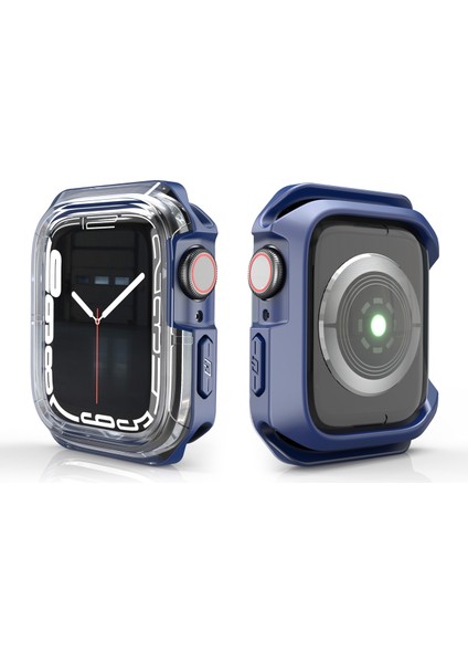 Apple Watch Serisi 6 ve Se & 5 & 4 40 mm. Şeffaf 2 Renk Zırh Kılıfı (Yurt Dışından) modelleri