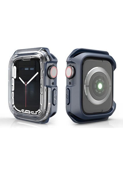 Apple Watch Serisi 6 ve Se & 5 & 4 40 mm. Şeffaf 2 Renk Zırh Kılıfı (Yurt Dışından) modelleri