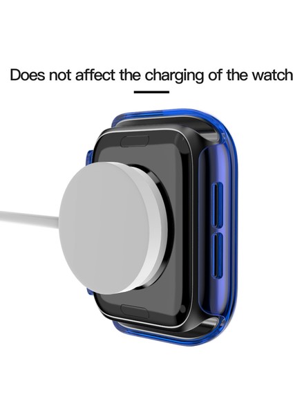 Yarı Saydam Pc + Temperli Cam Saat Kılıf Apple Watch Serisi 6 & Se & 5 & 4 40 mm. (Yurt Dışından) modelleri