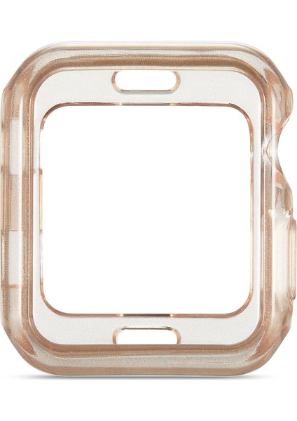 Glitter Tozu Tpu Koruyucu Kılıf Apple Watch S 3 & 2 & 1 38 mm. (Yurt Dışından)