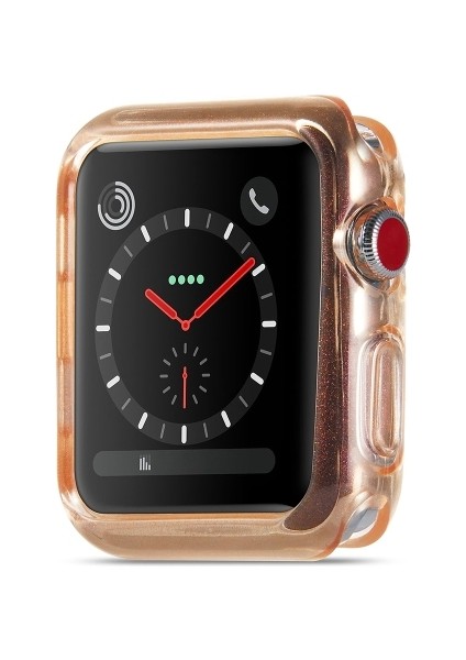 Glitter Tozu Tpu Koruyucu Kılıf Apple Watch S 3 & 2 & 1 38 mm. (Yurt Dışından) modelleri