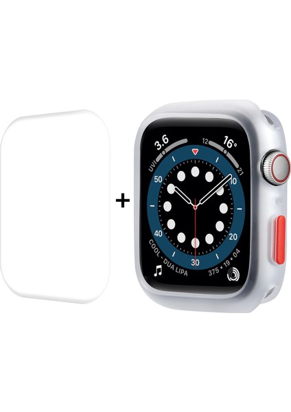 Tpu Kılıf + Tam Kapsam Pet Ekran Koruyucu Apple Izle Serisi 7 41 mm. (Yurt Dışından)